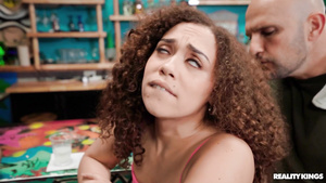 Ebony horny teen Willow Ryder brutal sex story