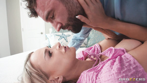 Lewd blonde teen Emma Hix hot porn video