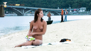 Some of the most gorgeous nudist coeds out at the beach