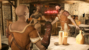 Medieval Transformation 3D cartoon