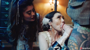 Perverted whores breathtaking sex clip