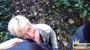 German public BLOWJOB inked mommy POINT OF VIEW sex