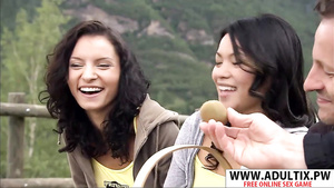 Super Step Mother I´d Like To Screw Lucy Belle & Luoi Mai Gives Blowjob Hard Very Raunchy Step son