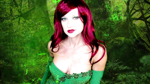 Poison Ivy fetish mature redhead slut posing