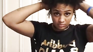 Inked Ebony ghetto slut on phone sex chat