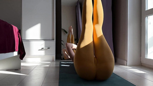 Yoga And Pov porn Screwing Dildo - Creampie