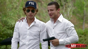 Big mammaries porn star double penetration with cum shot