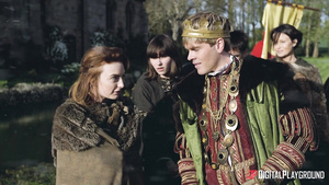 Jasmine Jae's Fierce Battle in a Fantasy Scene