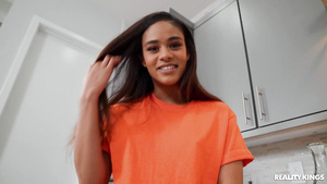 Scarlit Scandal's Romantic Kitchen Encounter with Black Heat