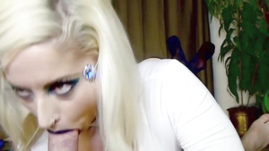 Shameless slut unbelievable blowjob video