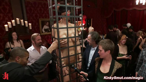 Public birthday grop hardcore BDSM party