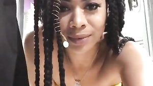 Juicy big butt Latina stripping in the locker room