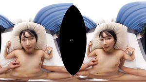 Asian spinner hot VR porn video