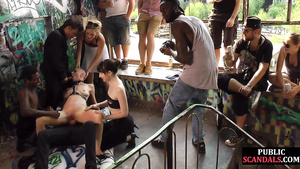Seductive Vixen Humiliated and Overwhelmed in Public Play