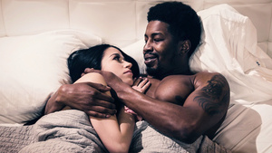 Petite mature fucks husbands BIG BLACK DICK stepbro