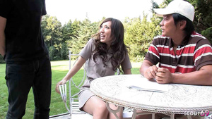 JAV MMF threesome orgy with Young babe