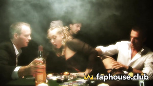 That whore enjoys the gang-have sex with 3some sex cocked men -