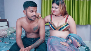 Milky Bhabhi's Indian Brunette Passion Ignites in Handjob Heat