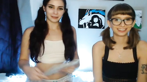 Two College Chick making you very hot before going wild