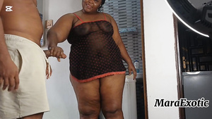 Gorgeous black BBW soul-stirring adult clip
